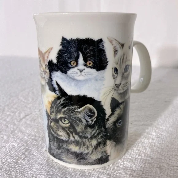 Vintage Dunoon Stoneware Cats’ By Deborah Pope Mug Coffee Cup - Picture 11 of 11